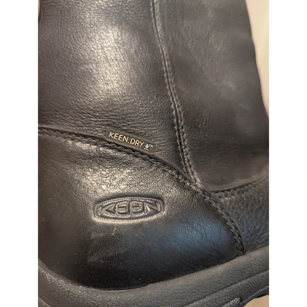 KEEN Dry Women's Black Leather Tall Boots Size 6.5